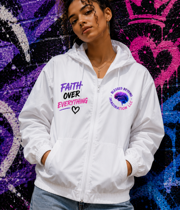Faith Over Everything Windbreaker