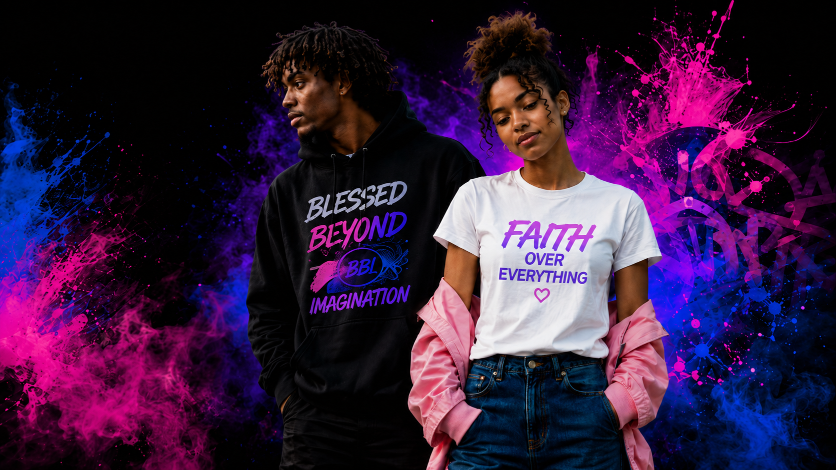 Blessed Beyond clothing rack